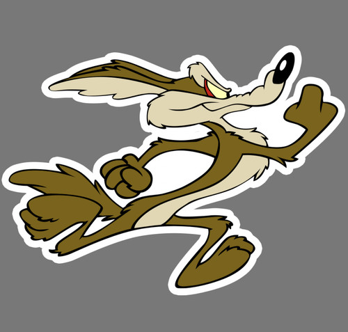 Car magnet wile e - -,